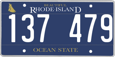 RI license plate 137479
