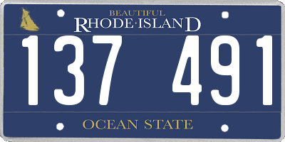 RI license plate 137491