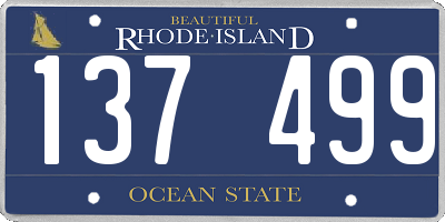RI license plate 137499