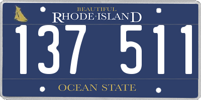RI license plate 137511