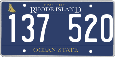 RI license plate 137520