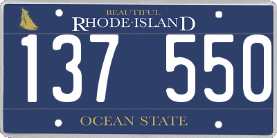 RI license plate 137550