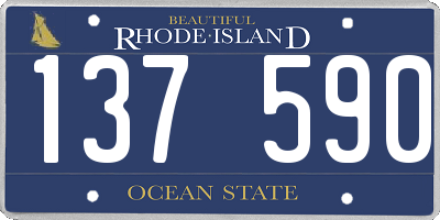 RI license plate 137590