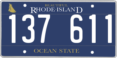 RI license plate 137611