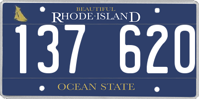 RI license plate 137620