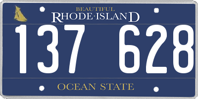 RI license plate 137628