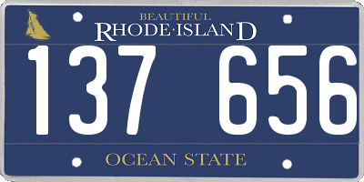 RI license plate 137656