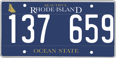 RI license plate 137659