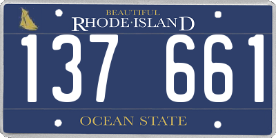 RI license plate 137661