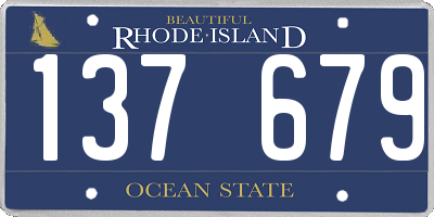 RI license plate 137679