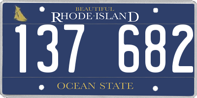 RI license plate 137682