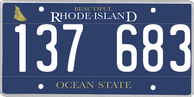 RI license plate 137683