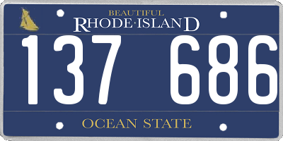 RI license plate 137686