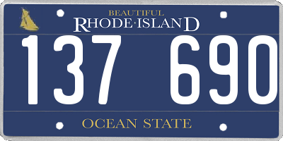 RI license plate 137690