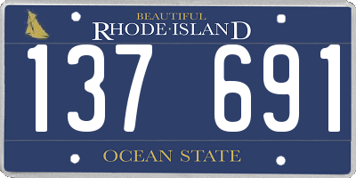 RI license plate 137691