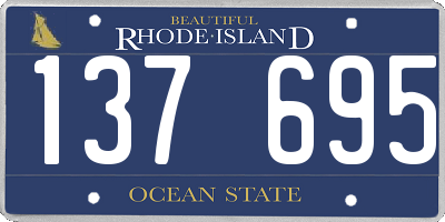 RI license plate 137695