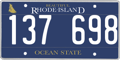 RI license plate 137698