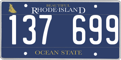 RI license plate 137699