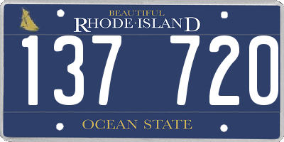 RI license plate 137720