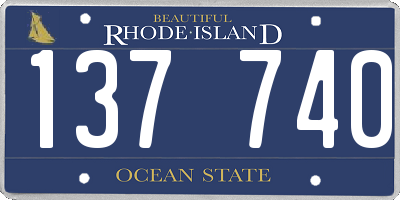 RI license plate 137740
