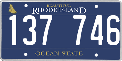 RI license plate 137746