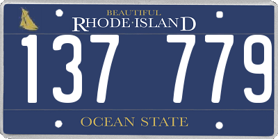 RI license plate 137779