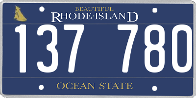 RI license plate 137780