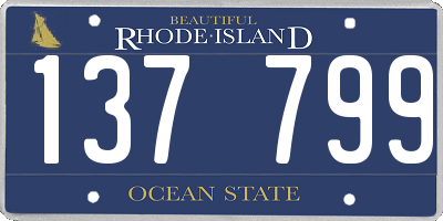 RI license plate 137799