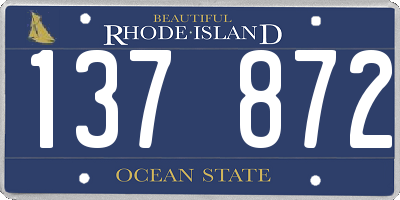 RI license plate 137872