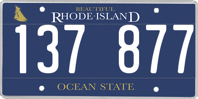 RI license plate 137877