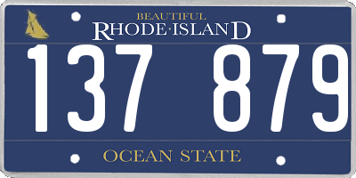 RI license plate 137879