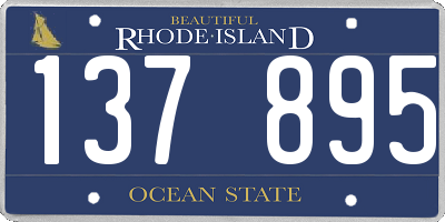 RI license plate 137895
