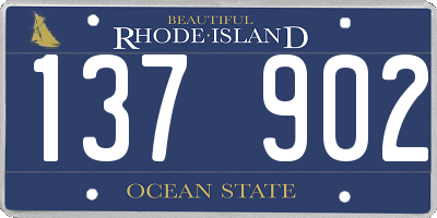 RI license plate 137902