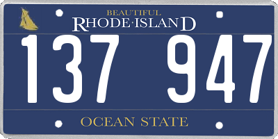 RI license plate 137947