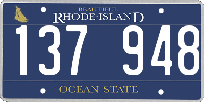RI license plate 137948