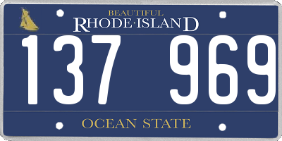 RI license plate 137969