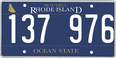 RI license plate 137976