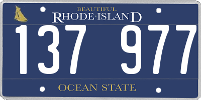 RI license plate 137977