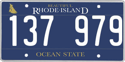 RI license plate 137979