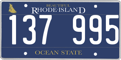 RI license plate 137995