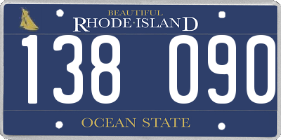 RI license plate 138090