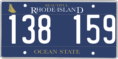 RI license plate 138159