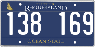 RI license plate 138169