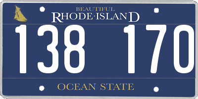 RI license plate 138170