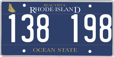 RI license plate 138198