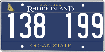 RI license plate 138199
