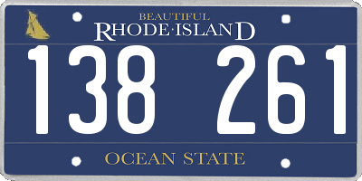 RI license plate 138261