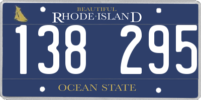 RI license plate 138295