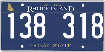 RI license plate 138318