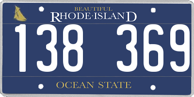 RI license plate 138369